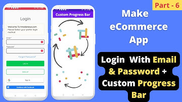 How to make eCommerce grocery android app (Part 6)| Login With Email And Password Hindi Tutorial