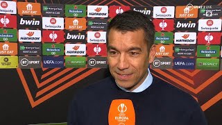 "You cannot write a script better than this." Van Bronckhorst on Rangers's 21/22 European journey