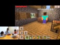 親子で実況マインクラフトPE #23 のんびりまったり村での生活 Let's Play Minecraft PE