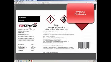 Creating a GHS Compliant Label with TEKLYNX