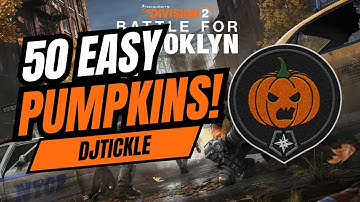 GUIDE! 50 EASY PUMPKINS! EASY PIEMASTER COMMENDATION! #TheDivision2