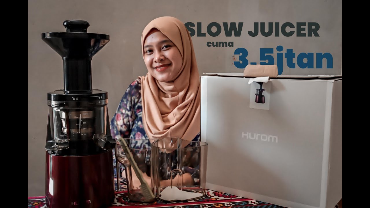 Hurom Slow Juicer, Unboxing harga bagus, kualitas mantap, garansi 10