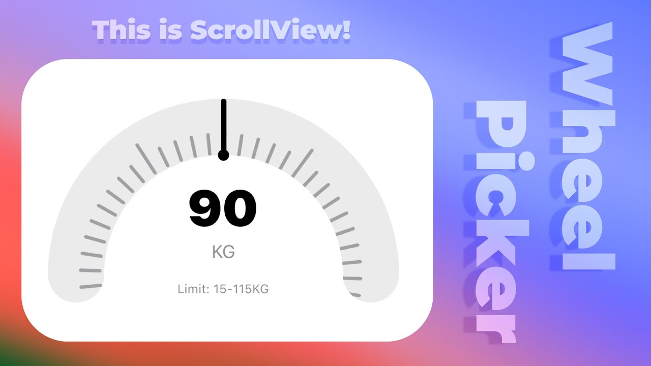 SwiftUI Circular Wheel Picker (This is ScrollView!) - Custom Picker - iOS 18+