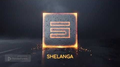 Cinematic blazing cube logo animation