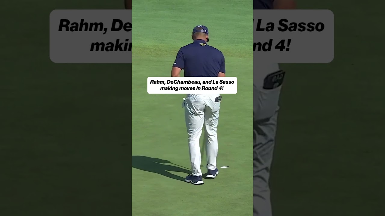 This is getting good 😲 #livgolf #lasasso #dechambeau #johnrahm #golf