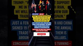 #Geopolitics #TradeRelations #USChina #SpainAgreement #EconomicNews #Geopolitics