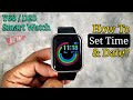 Smart Watch Time Setting Set Time Date Y68 D20 116 Plus Smartwatch mp3