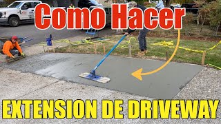 Como Hacer Una Extension de Driveway Paso a Paso Para Principiantes - DIY Driveway Extension