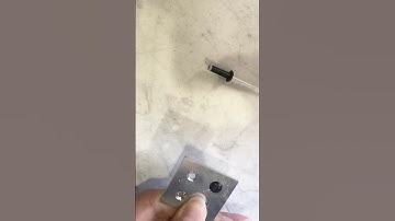 Nylon rivet #diy #rivet #tool #riveting #nameplate #machine #blindrivet #open #woodworking #core