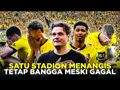 SATU STADION MENANGIS Aksi Memukau The Yellow Wall Tetap Bangga Meski Dortmund Gagal Juara
