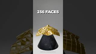 Gold Cloth Simulation Test - Face Count Up to 16384 | Blender Physics