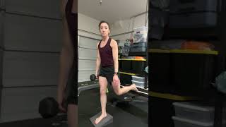 Rear Foot Elevated Split Squat with wedge (ipsilateral load) - Right