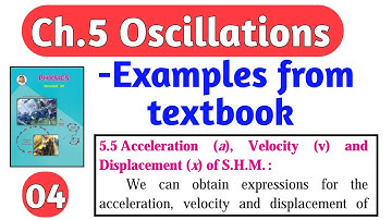 ch 5. Oscillations 04|| class 12||Maharashtra board||physics, displacement,velocity, and accelera