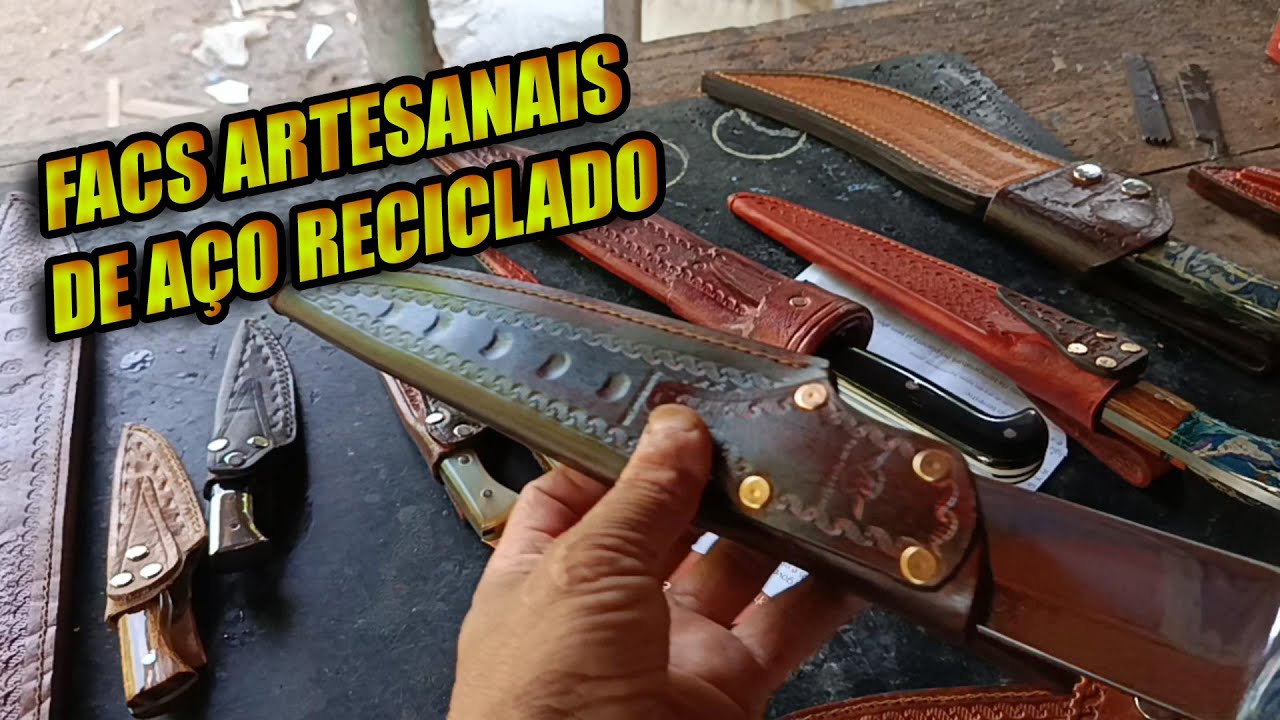 FACAS ARTESANAIS DE AÇO RECICLADO