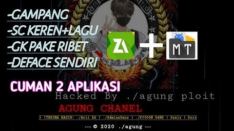 Cara bikin SC Deface sendiri|2020