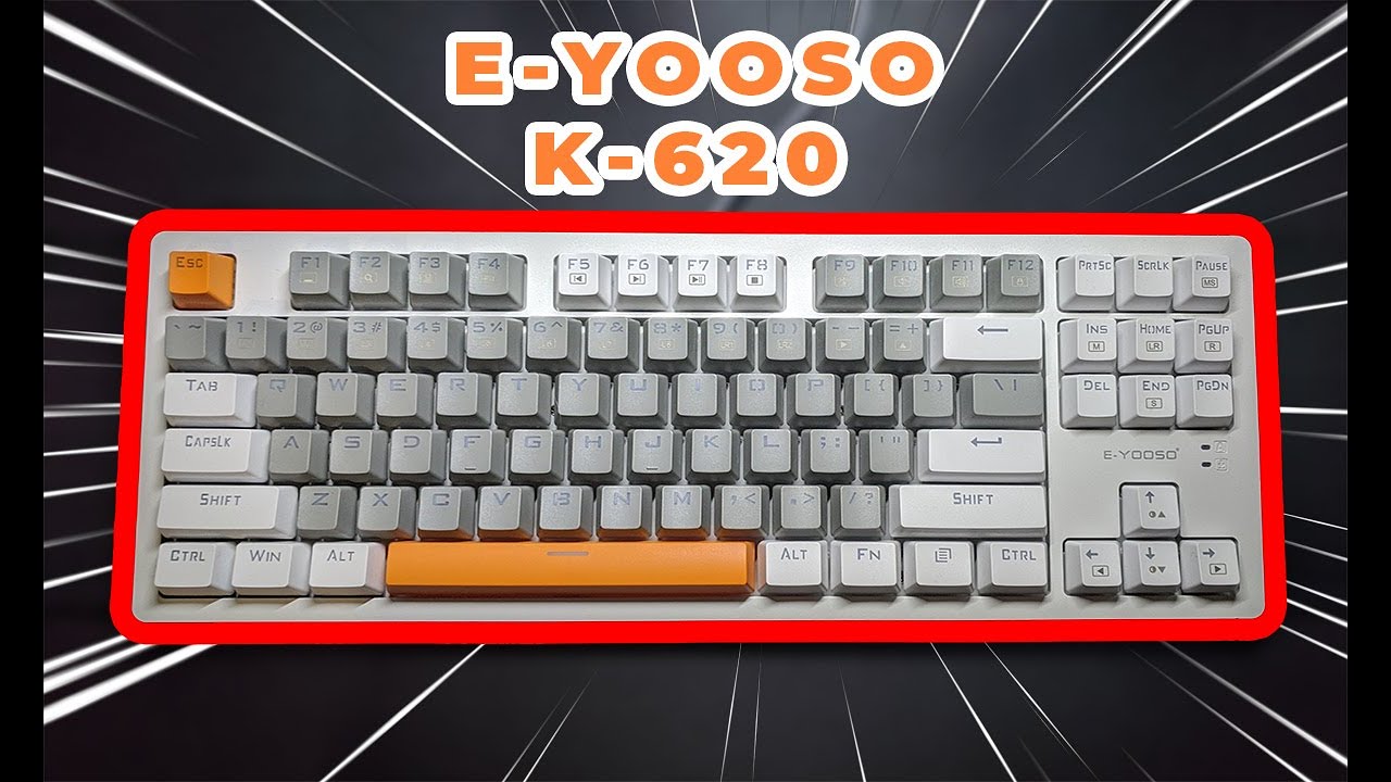 Mechanical blue switch keyboard E-YOOSO K-620