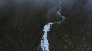 River's Melody: Captivating View of Gentle Water Flow 🌊🚁