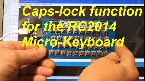 Capslock mod for the RC2014 Universal-Micro-Keyboard