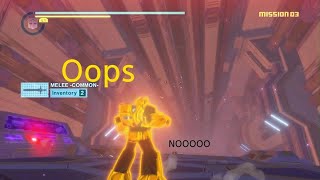When the insane lockon fails in Transformers Devastation