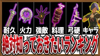 【頂点決定】攻撃力からキャラまでオールジャンルランキング！【ゼルダの伝説ティアーズオブザキングダム】【作業用】【総集編】【睡眠用】
