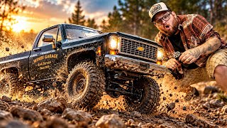 1/10 Scale RC : CHEVROLET K10(RC4WD/Fusion SE) Offroad Driving(Weathered Steel Wheels)