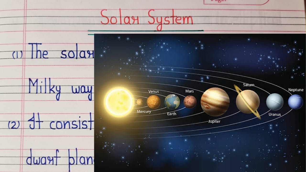 10 lines on solar system in English/essay on solar system in english /few lines on solar system 