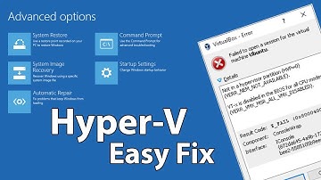Enable CPU Virtualization on Windows 10