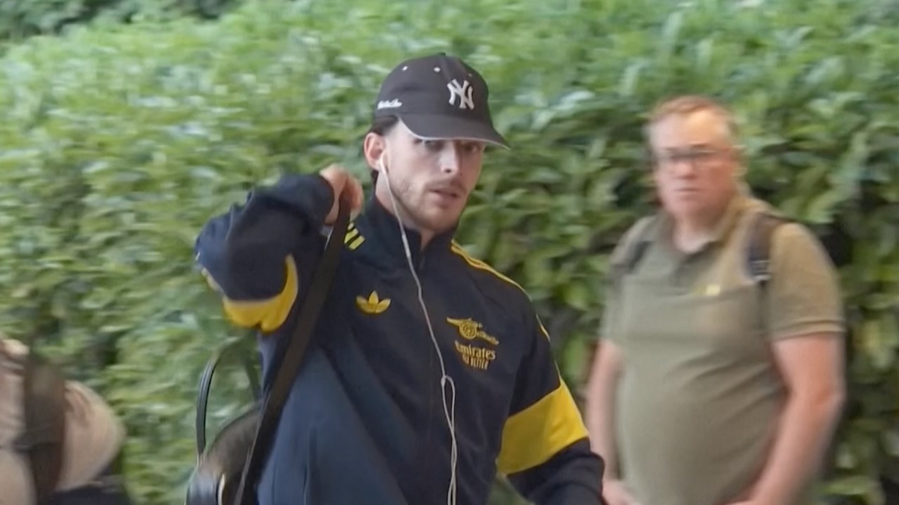 Arsenal arrive at Budapest hotel before UCL final vs. PSG｜Champions League｜Saka｜Eze｜Rice｜Martinelli