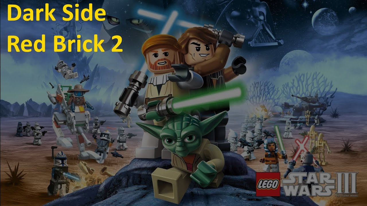 LEGO Star Wars III The Clone Wars Dark Side Red Brick 2