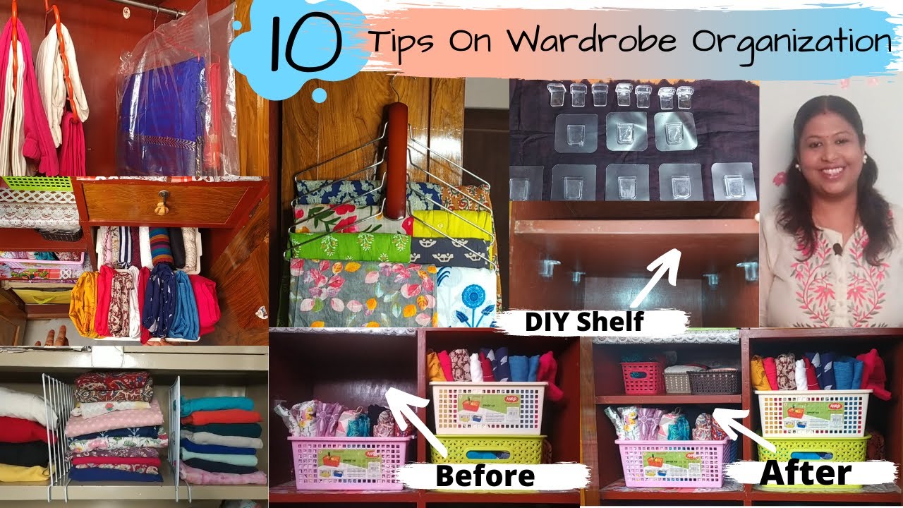 Wardrobe Organization Ideas--Tips & Tricks To Organize A Small Wardrobe--Wardrobe organization hacks