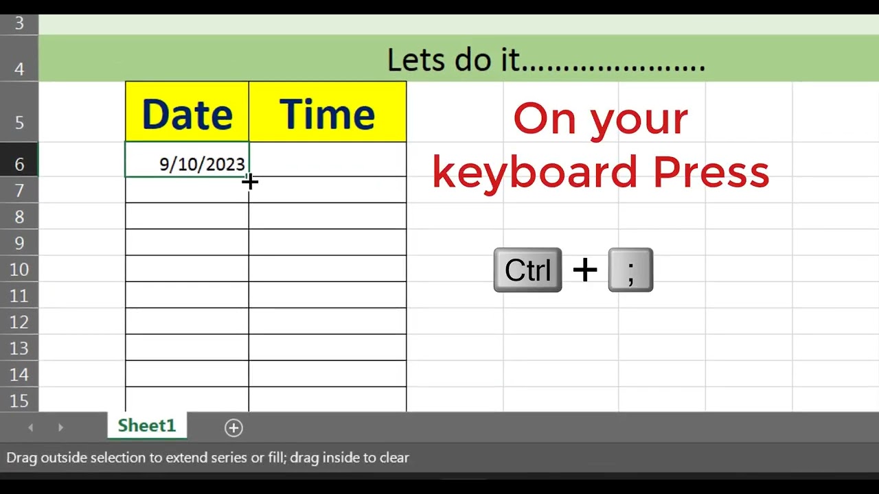 Keyboard Shortcut For Date In Excel Tricks For Beginner YouTube Keyboard Shortcut For Date In Excel Tricks For Beginner YouTube