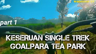 SINGLE TREK GOALPARA TEA PARK | GURIH GURIH NYOEY🤣 | RIDER MTB SUKABUMI
