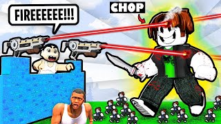 CHOP Became Ghost to HAUNT SHINCHAN in ROBLOX | AMAAN-T