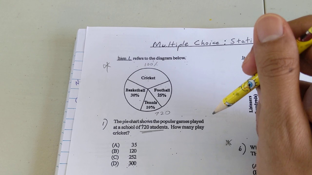 Multiple Choice Questions: Statistics (#39-44) Part 3