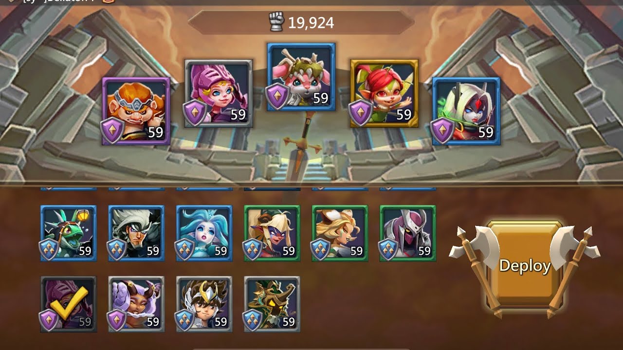 LORDS MOBILE | HOW TO CLEAR HERO STAGE NORMAL 7-12 USING F2P LEVEL 59 ...