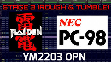 [BambooTracker] Raiden Stage 3 Theme PC-98 YM2203 Remix (Rough & Tumble)