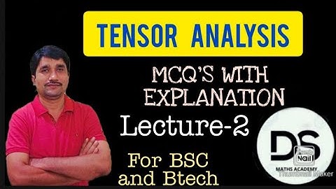 Tensor Analysis || MCQ