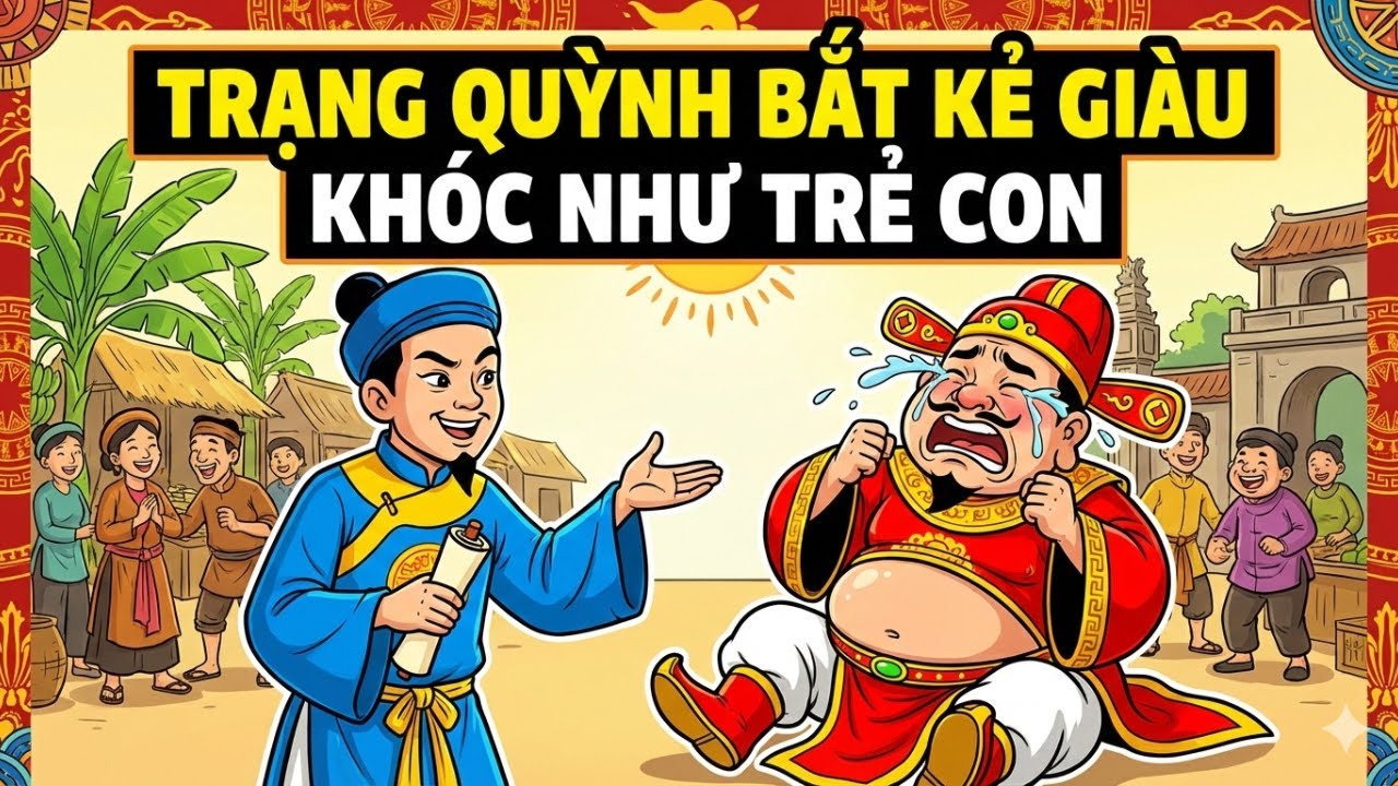 Trạng Quỳnh Bắt Phú Ông Khóc Như Trẻ Con: Cú Lật Kèo Đỉnh Cao