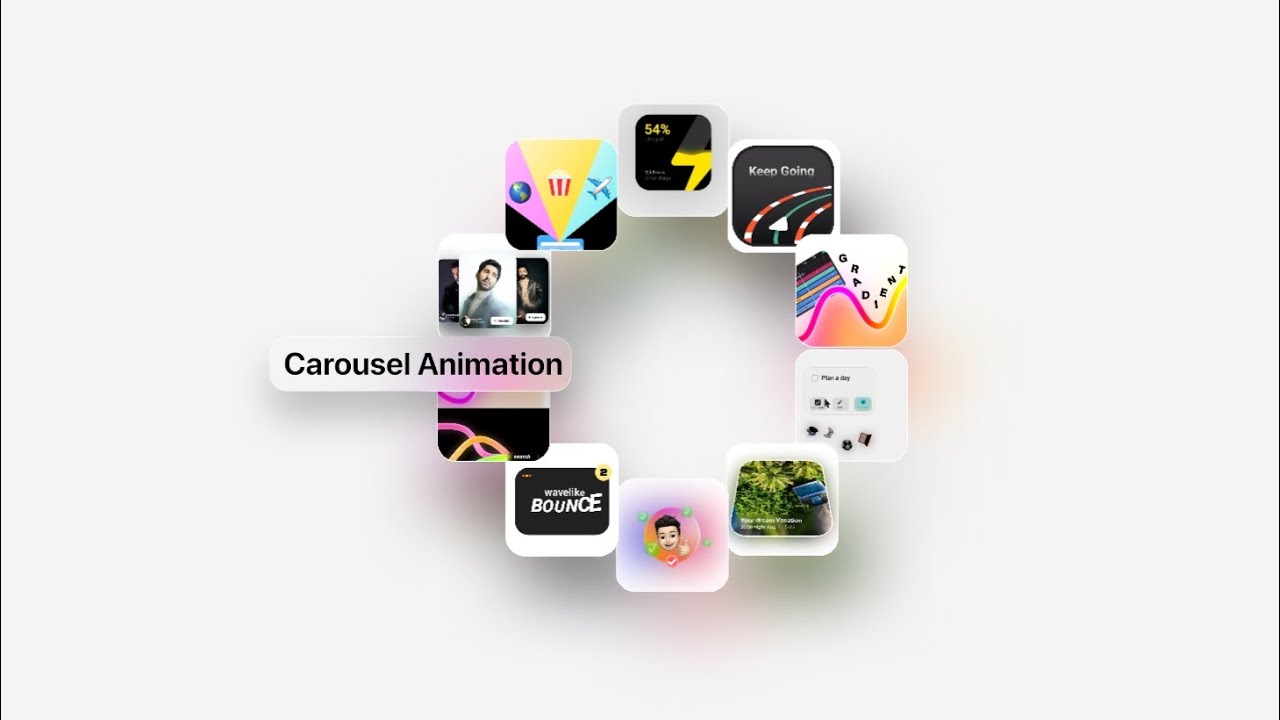 Null Animation Ui Animation is easy with this Null Technique | Carousel Animation ...