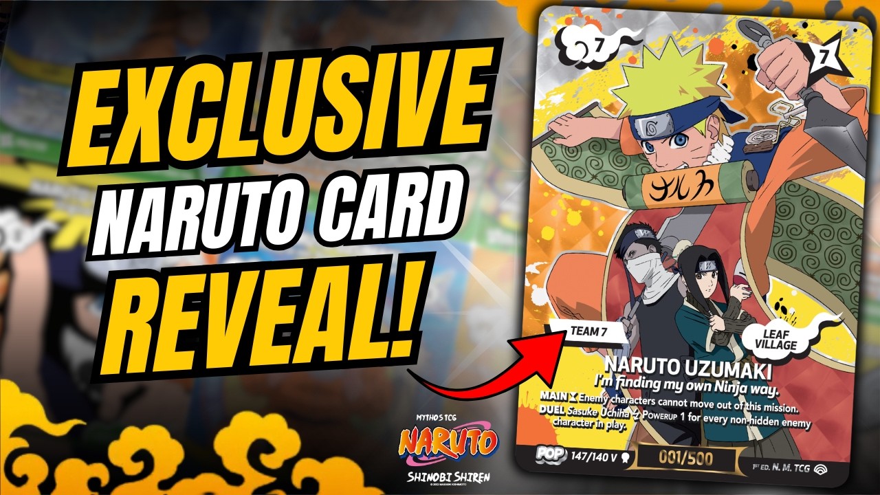 I Got An Exclusive Naruto Mythos Card Reveal! - YouTube