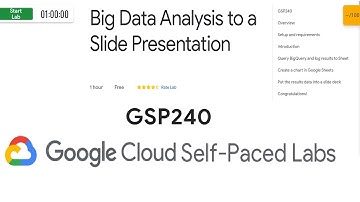 Big Data Analysis to a Slide Presentation  ✅ GSP240 🔴 Qwiklabs ✅ 30 Days of Google