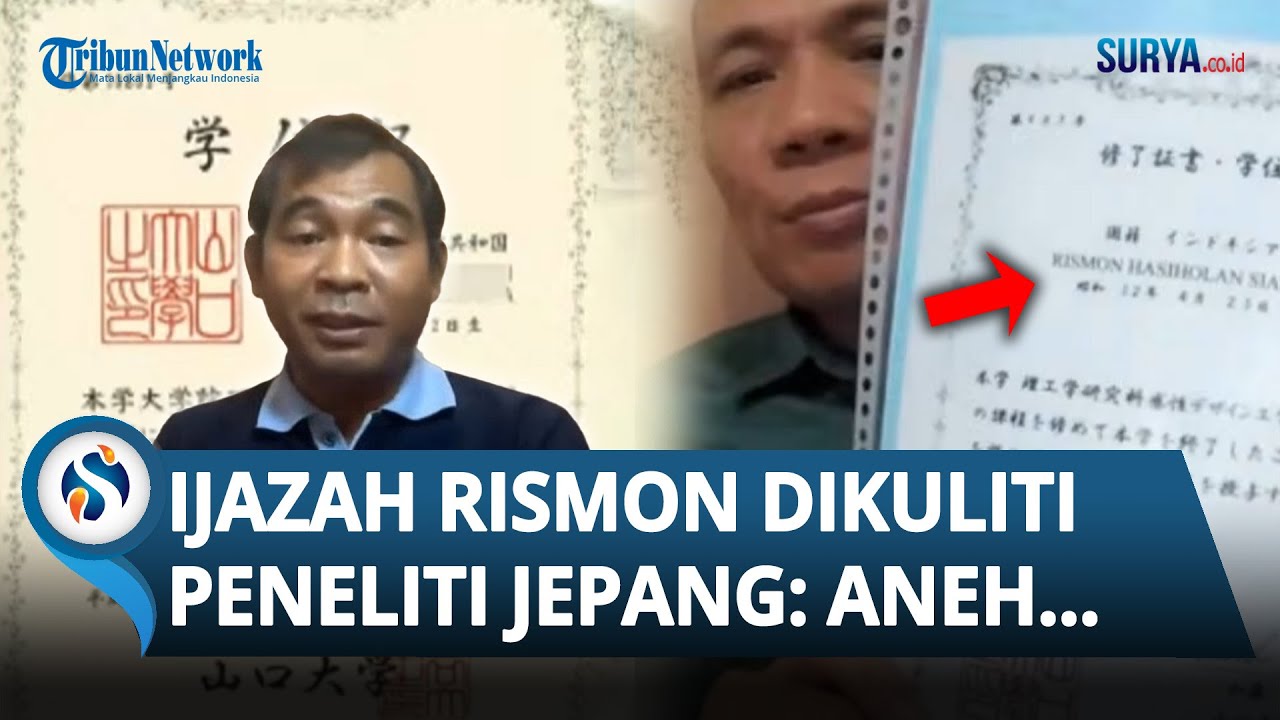 KENA BATUNYA! Ijazah Rismon Sianipar Kini DIKULITI HABIS Peneliti Jepang: Ada yang Aneh...
