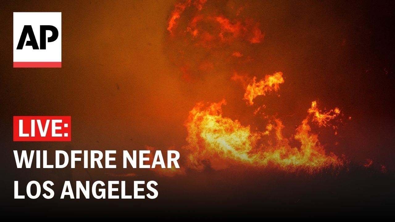 LIVE: Hughes Fire burns in the mountains north of Los Angeles - YouTube
