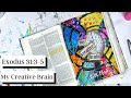 My Creative Brain - Bible Journaling Exodus 31 with Stencils, Gel Press and His Palette