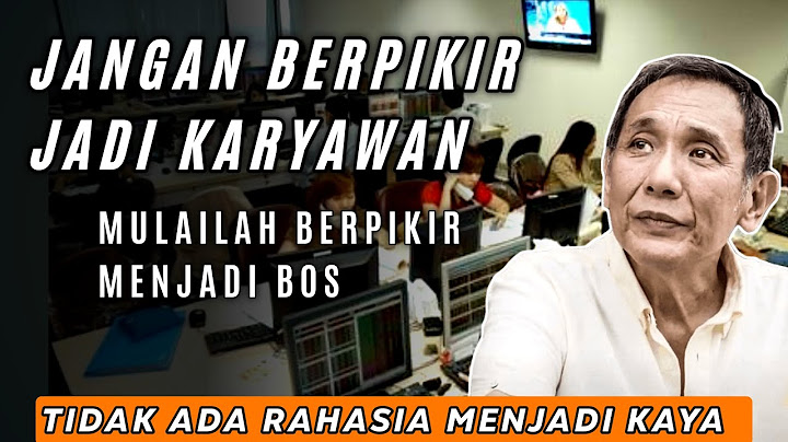 Berpikirlah Jadilah Pengusaha❗Prinsip Sukses Bos Jalan Tol Jusuf Hamka untuk Anak Muda