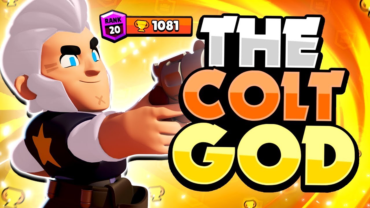 The Colt God This Pro Player Only Plays With Colt Destroys Brawl Stars Youtube - desenho do colt brawl stars completo