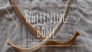How I whiten bone for carving