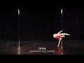 2021 PSO Space City Pole women's bronze medalist, Caitlin