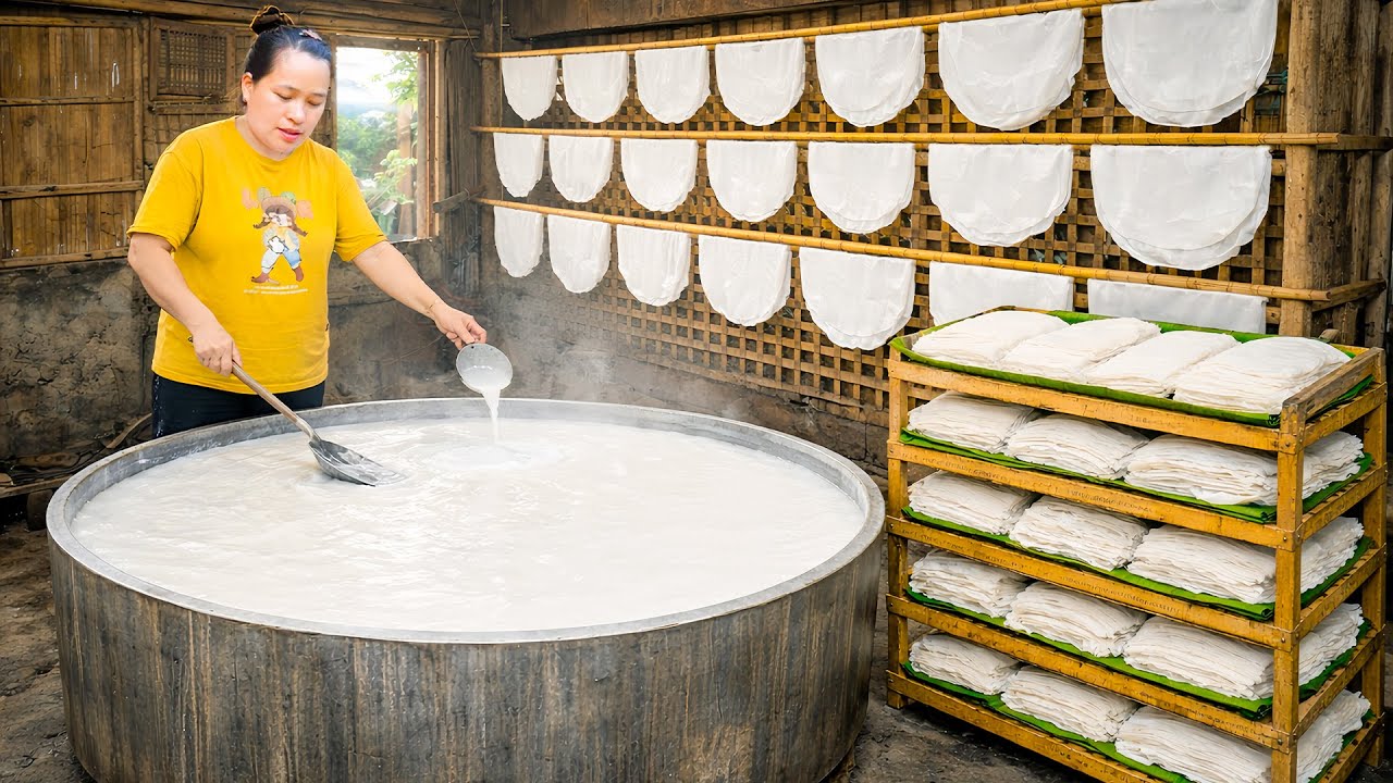 How to Make Traditional Pho by Hand - Harvesting Coconut Fruit to Market to Sell