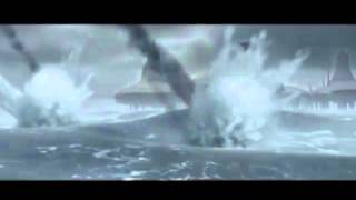Starship debris sinking in Kamino oceans